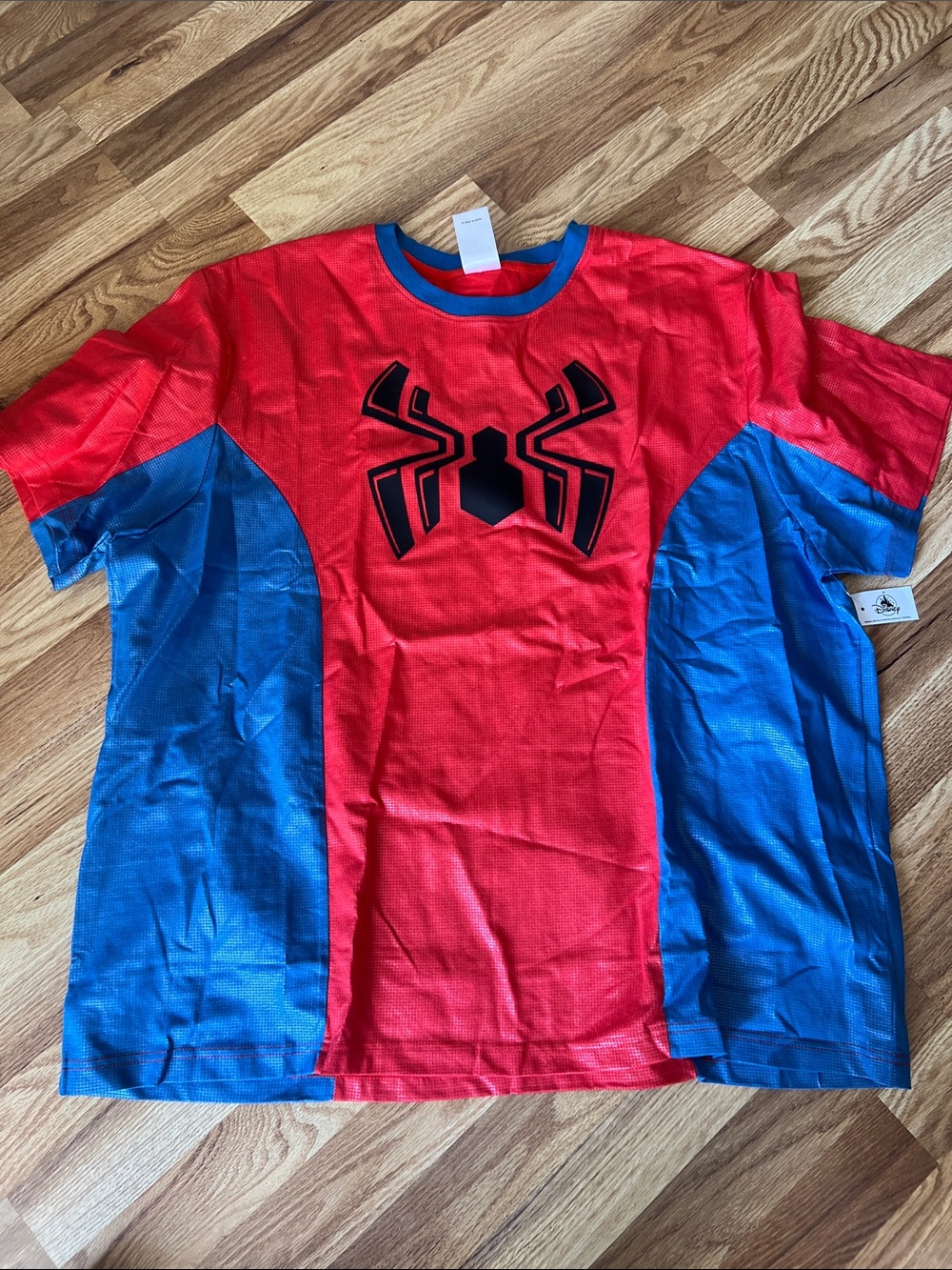 Disney Red & Blue Spider Logo Short Sleeve Tee